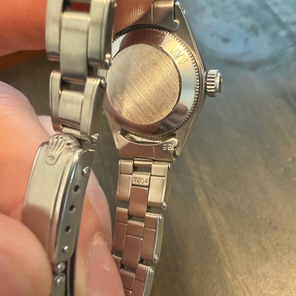 1969 Rolex Oyster Perpetual Ladies Silver Watch Automatic 6623 Vintage - Picture 10 of 13
